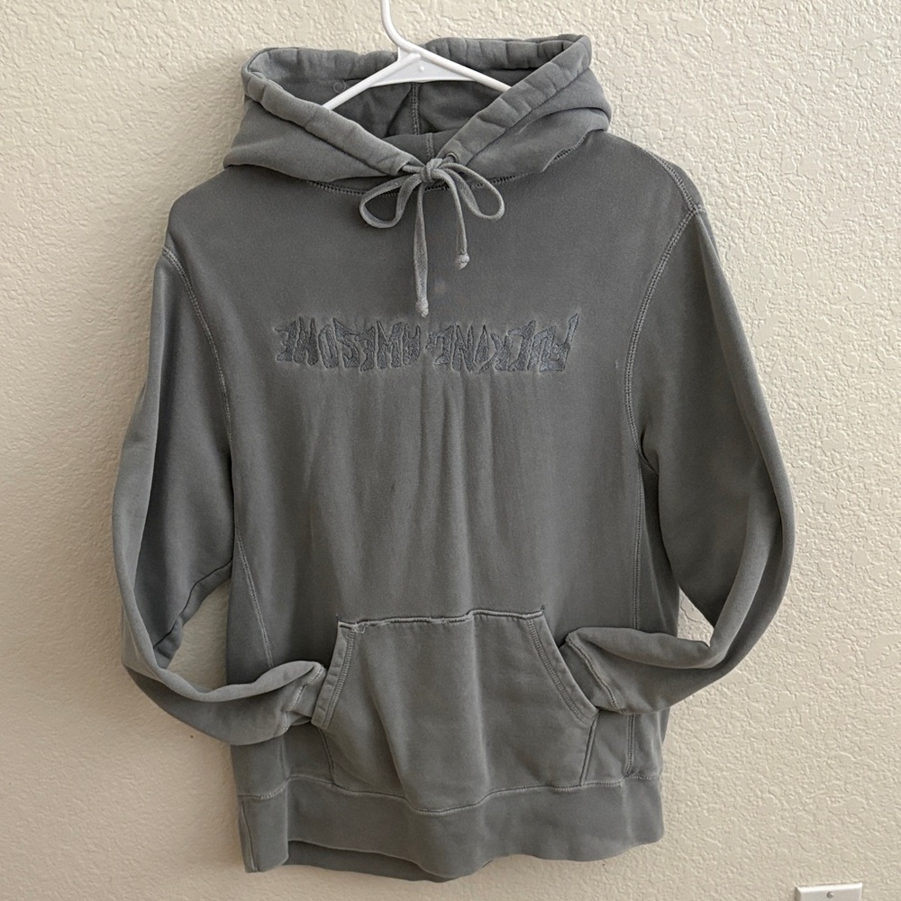 AUTHENTIC SUPER RARE FA STEEL GREY Hoodie with Embroidery logo